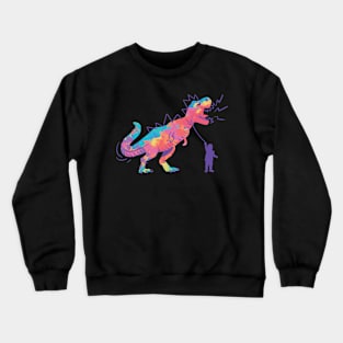 Rainbow T-Rex Crewneck Sweatshirt